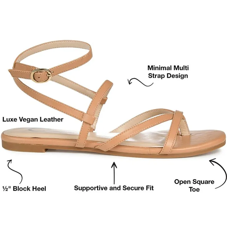 Journee Collection Womens Serissa Flat Sandals