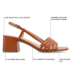 Journee Collection Womens Shayana Heeled Sandals