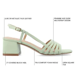 Journee Collection Womens Shayana Heeled Sandals
