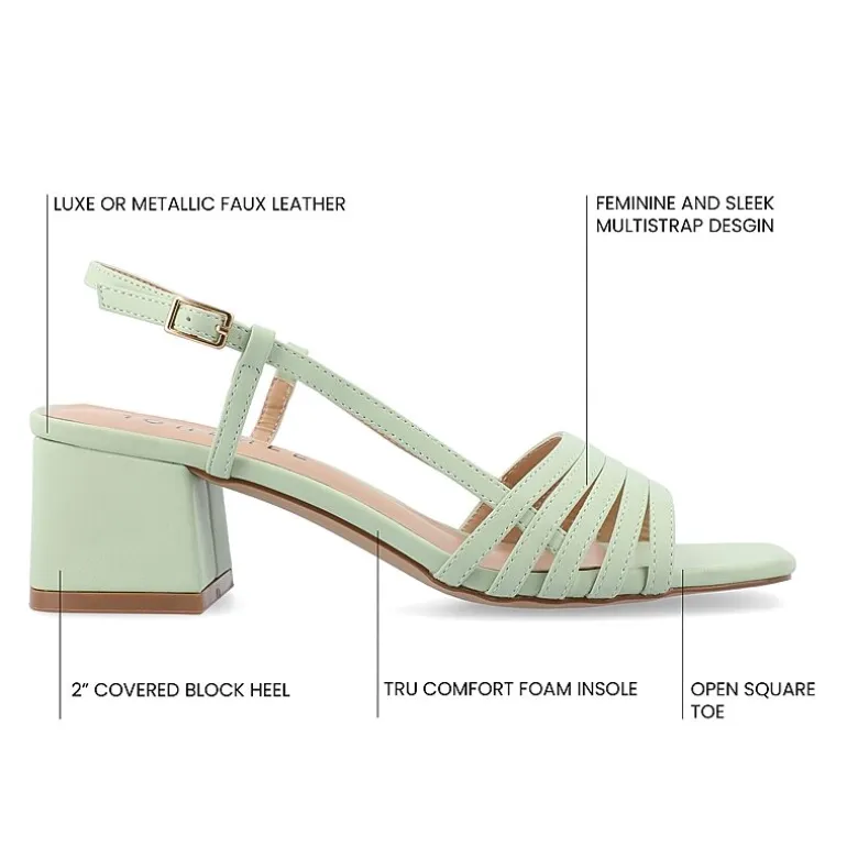 Journee Collection Womens Shayana Heeled Sandals