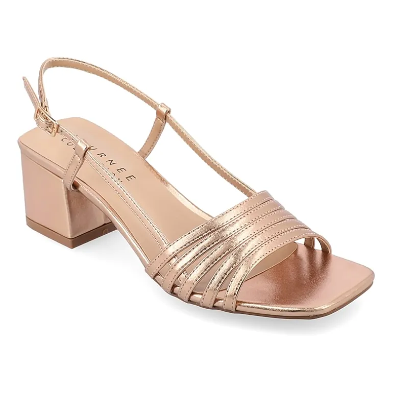 Journee Collection Womens Shayana Heeled Sandals