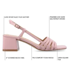 Journee Collection Womens Shayana Heeled Sandals
