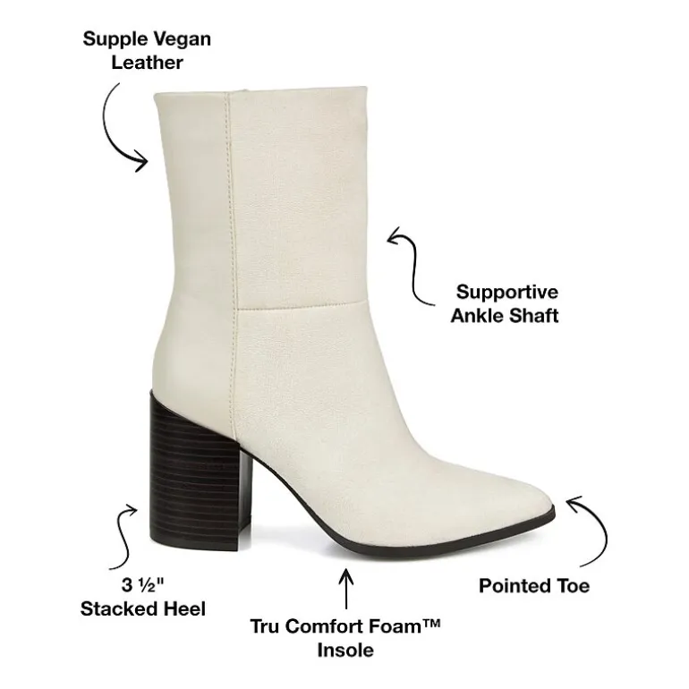 Journee Collection Womens Sharlie Stacked Heel Booties