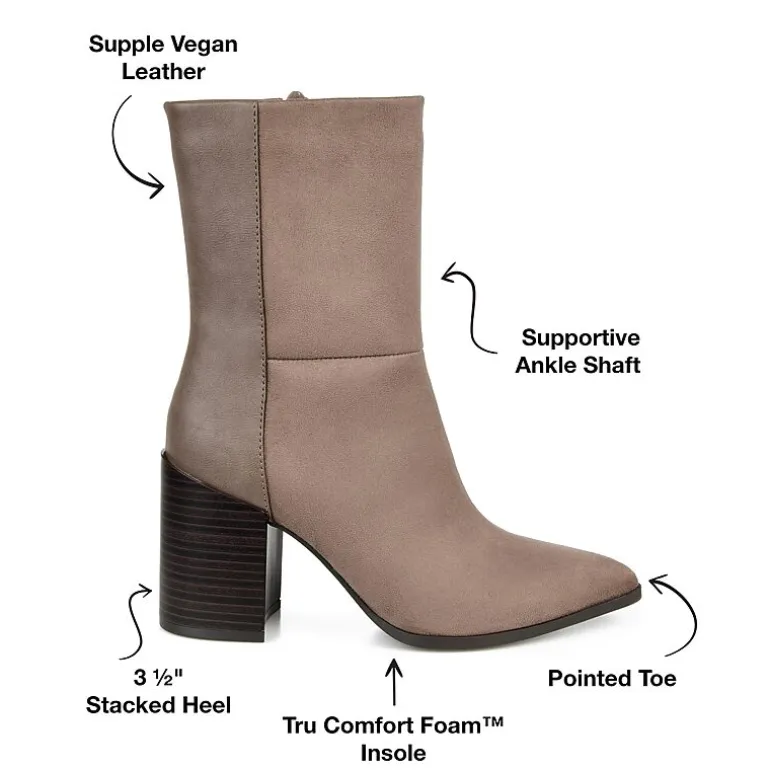 Journee Collection Womens Sharlie Stacked Heel Booties