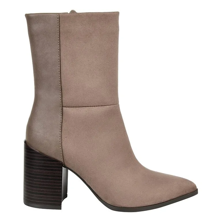 Journee Collection Womens Sharlie Stacked Heel Booties