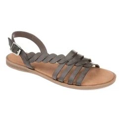 Journee Collection Womens Solay Ankle Strap Flat Sandals