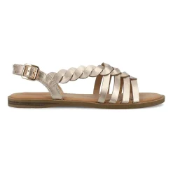 Journee Collection Womens Solay Ankle Strap Flat Sandals