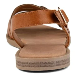 Journee Collection Womens Solay Ankle Strap Flat Sandals
