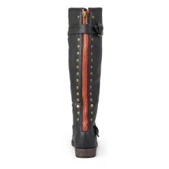Journee Collection Womens Spokane Studded Riding Boots