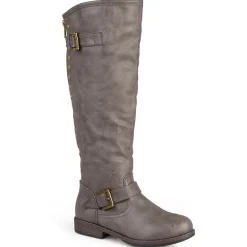 Journee Collection Womens Spokane Studded Riding Boots