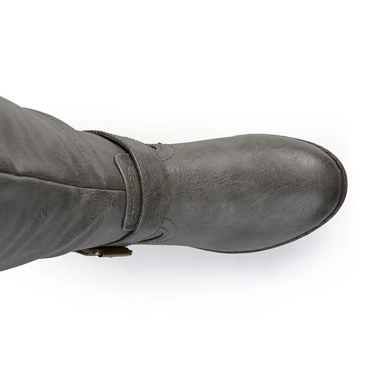 Journee Collection Womens Spokane Studded Riding Boots