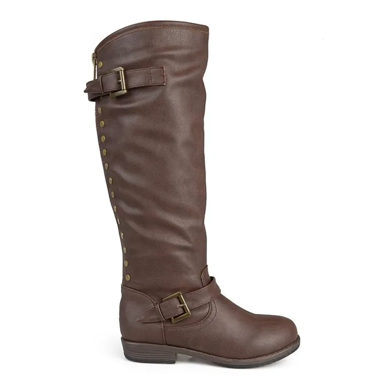 Journee Collection Womens Spokane Studded Riding Boots