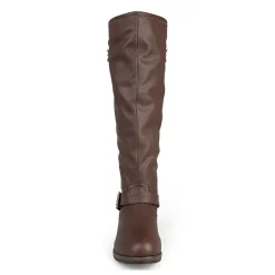 Journee Collection Womens Spokane Studded Riding Boots
