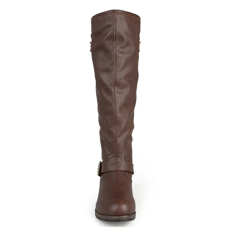 Journee Collection Womens Spokane Studded Riding Boots
