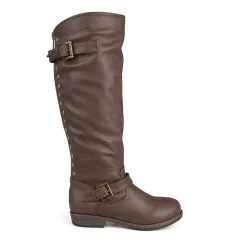 Journee Collection Womens Spokane Studded Riding Boots