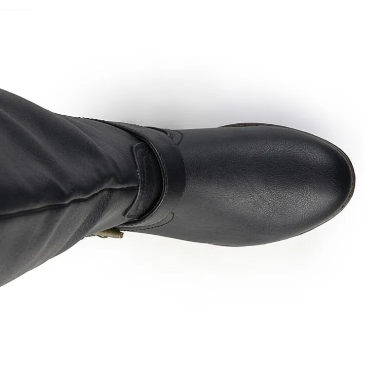Journee Collection Womens Spokane Studded Riding Boots