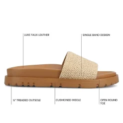 Journee Collection Womens Starr Flat Sandals