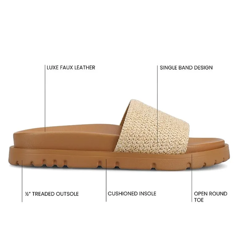 Journee Collection Womens Starr Flat Sandals
