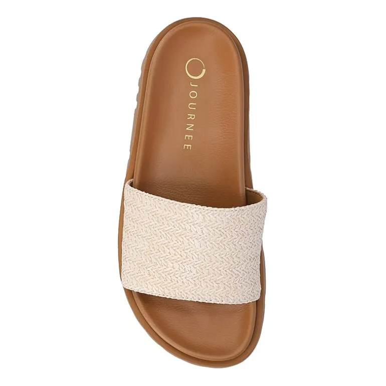 Journee Collection Womens Starr Flat Sandals