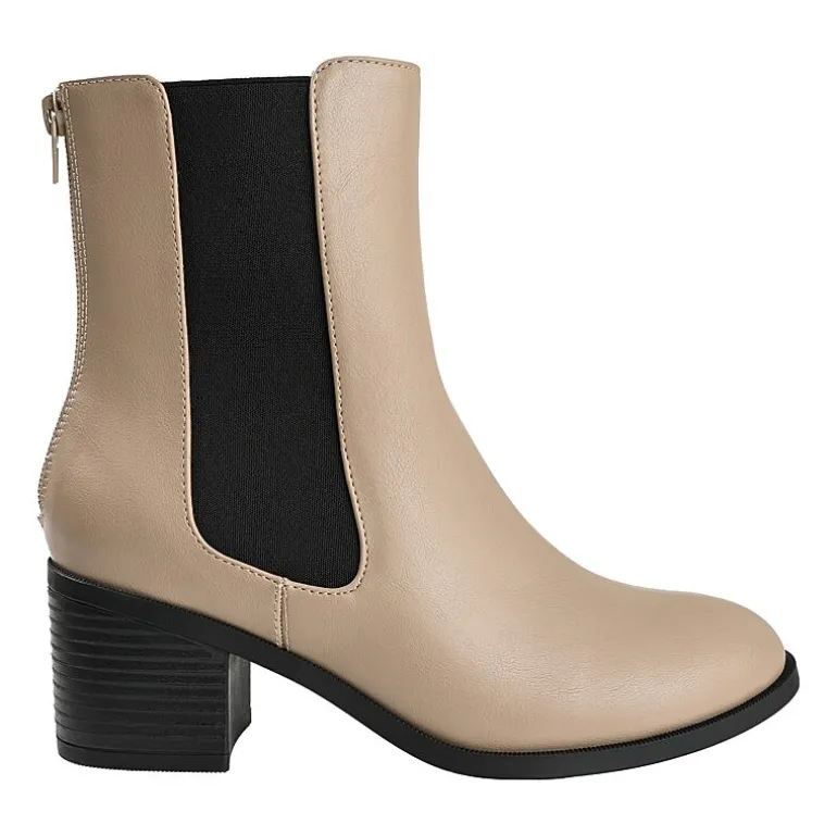 Journee Collection Womens Tayshia Stacked Heel Booties