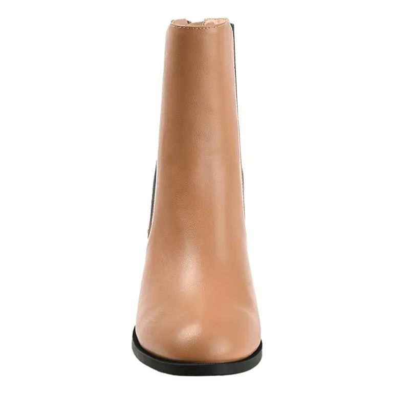 Journee Collection Womens Tayshia Stacked Heel Booties
