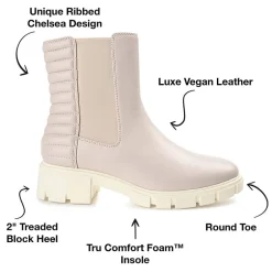 Journee Collection Womens Tatiana Block Heel Booties