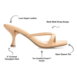 Journee Collection Womens Tallie Heeled Sandals