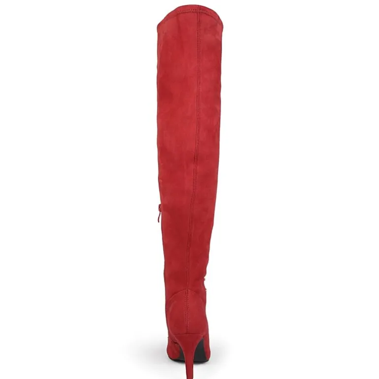 Journee Collection Womens Trill Stiletto Heel Over the Knee Boots