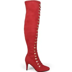 Journee Collection Womens Trill Stiletto Heel Over the Knee Boots
