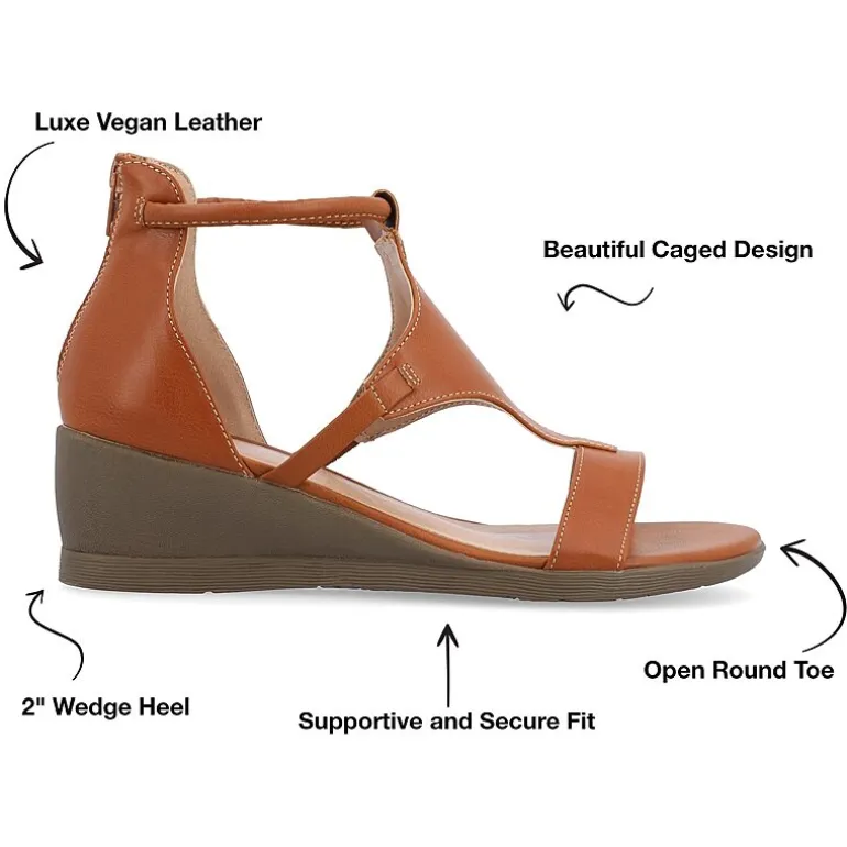 Journee Collection Womens Trayle Wedge Sandals