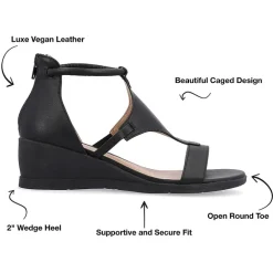 Journee Collection Womens Trayle Wedge Sandals
