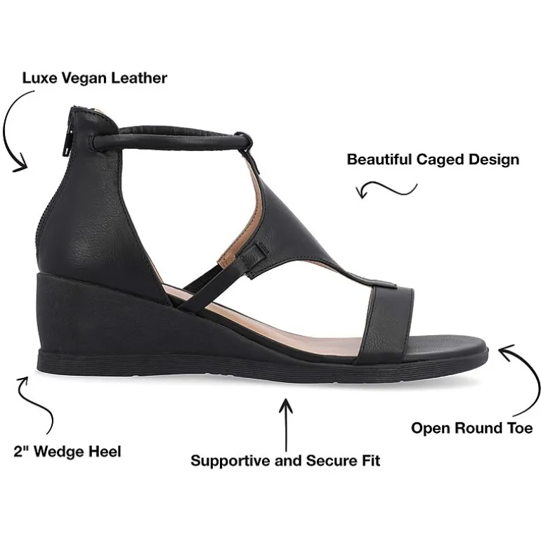 Journee Collection Womens Trayle Wedge Sandals