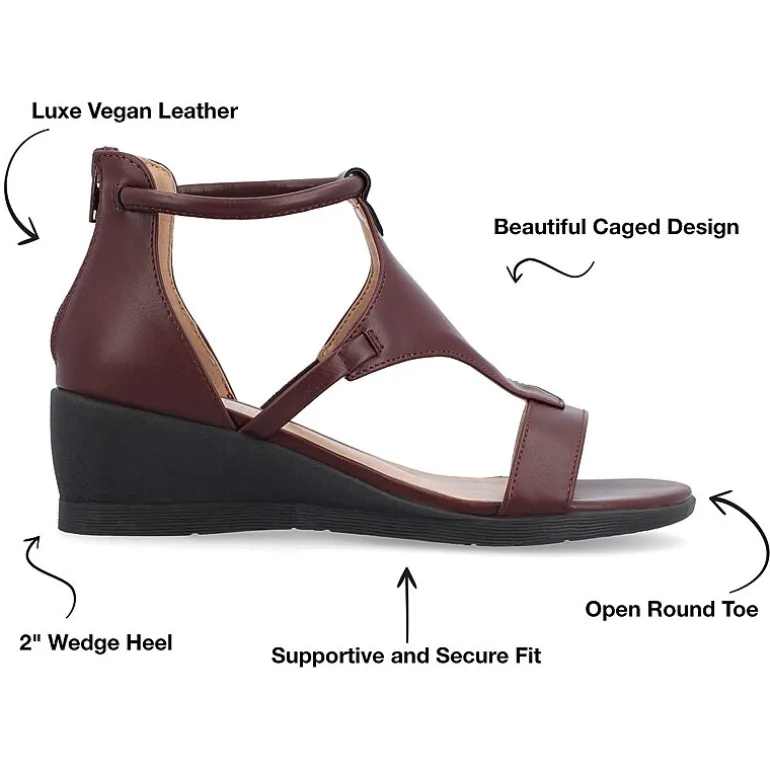 Journee Collection Womens Trayle Wedge Sandals