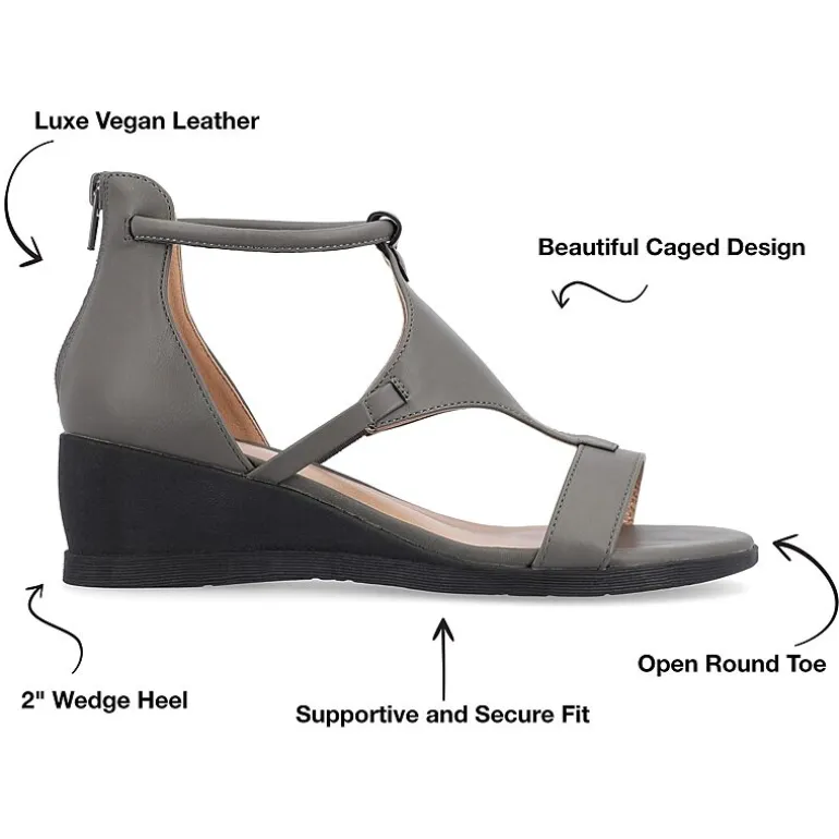 Journee Collection Womens Trayle Wedge Sandals