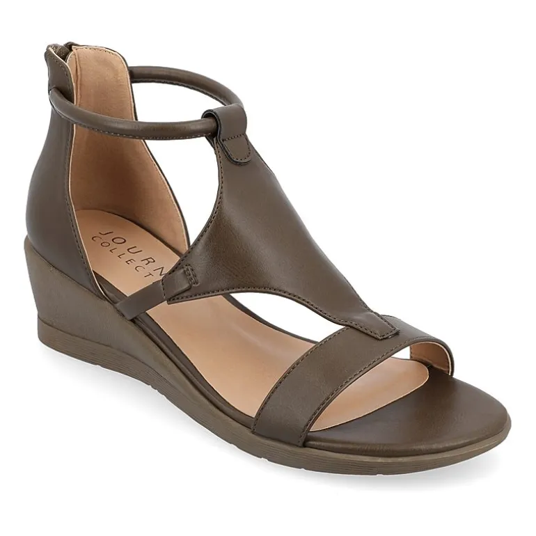 Journee Collection Womens Trayle Wedge Sandals