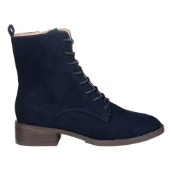 Journee Collection Womens Vienna Block Heel Combat Boots