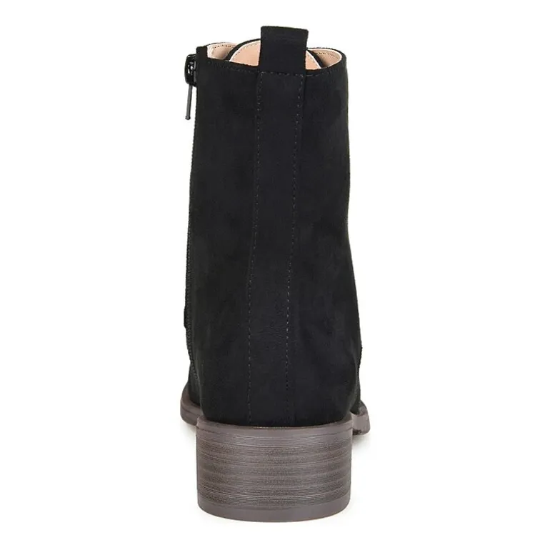 Journee Collection Womens Vienna Block Heel Combat Boots