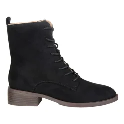 Journee Collection Womens Vienna Block Heel Combat Boots