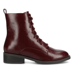 Journee Collection Womens Vienna Block Heel Combat Boots