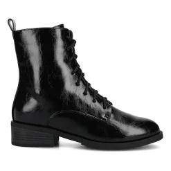 Journee Collection Womens Vienna Block Heel Combat Boots