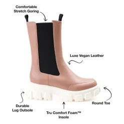 Journee Collection Womens Vista Block Heel Booties