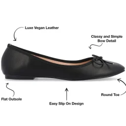 Journee Collection Womens Vika Ballet Flats