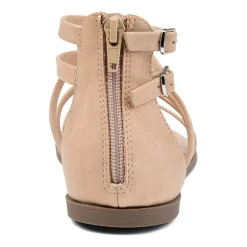 Journee Collection Womens Zailie Criss Cross Strap Flat Sandals