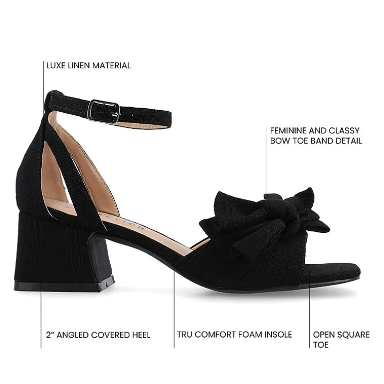 Journee Collection Womens Zevi Heeled Sandals
