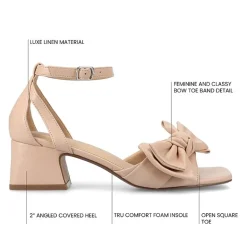 Journee Collection Womens Zevi Heeled Sandals