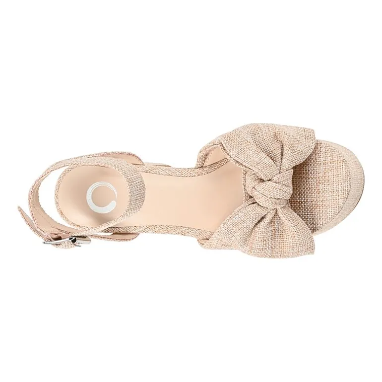 Journee Collection Zenni Womens Round Open Toe Block Heel Pumps