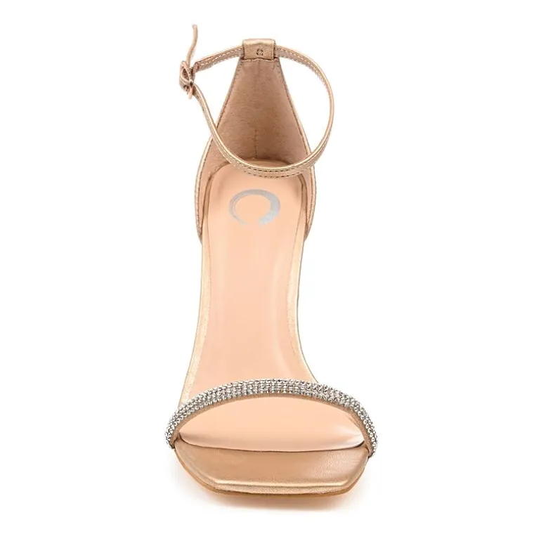 Journee Collection Zoya Womens Round Open Toe Stiletto Heel Pumps