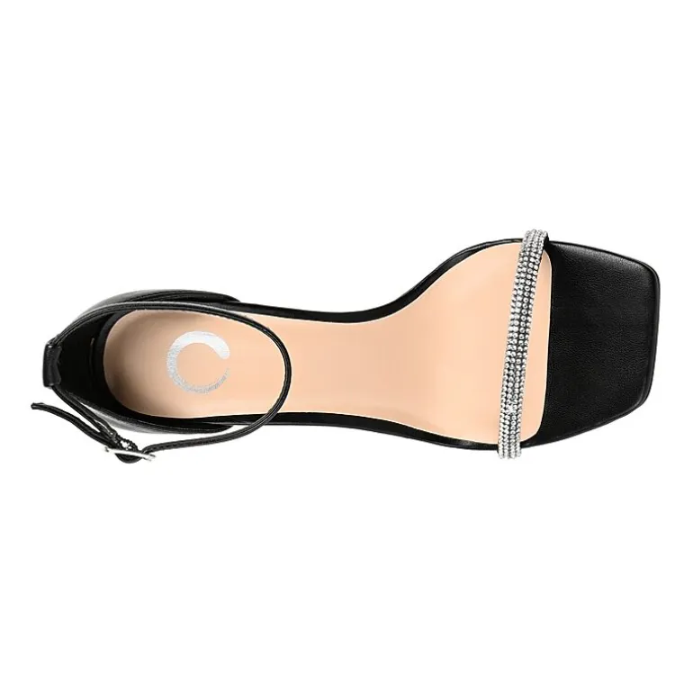 Journee Collection Zoya Womens Round Open Toe Stiletto Heel Pumps