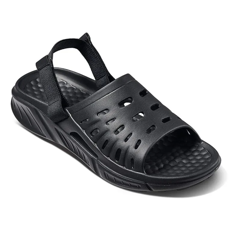 joybees® Womens Graphic Trekking Slide Sandals