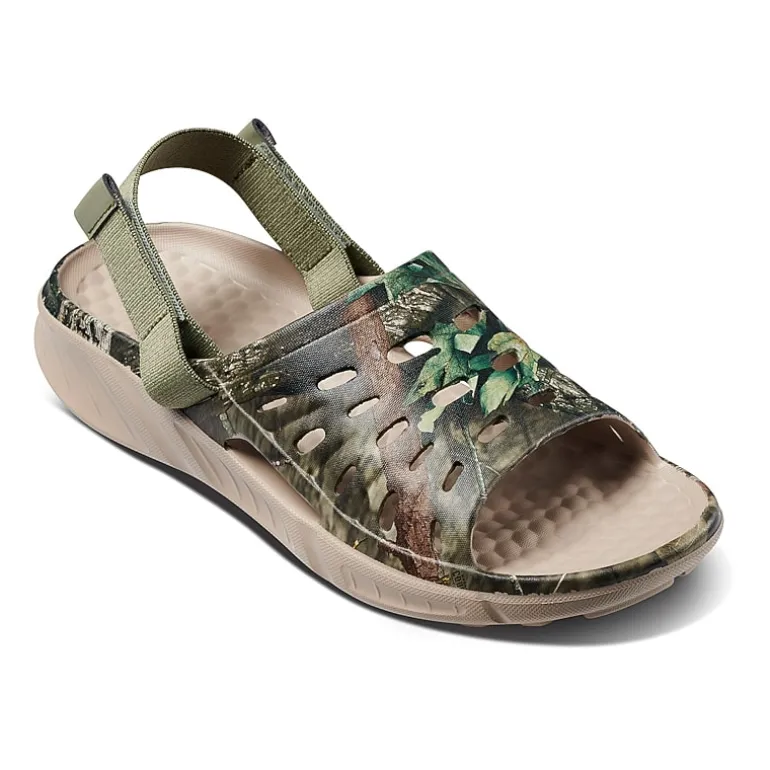 joybees® Womens Graphic Trekking Slide Sandals